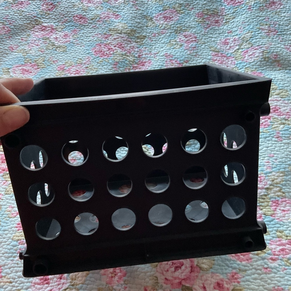 Ulta Beauty Black Perforated Storage Bin